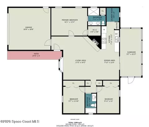 Floorplan - 7200 Hartman St, Cocoa, FL 32927 photo 1 of 1