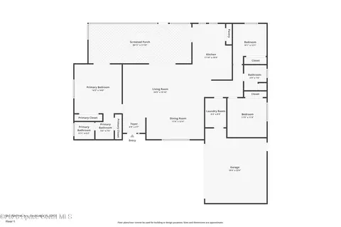 Floorplan - 846 Raintree Ave, Rockledge, FL 32955 photo 1 of 1