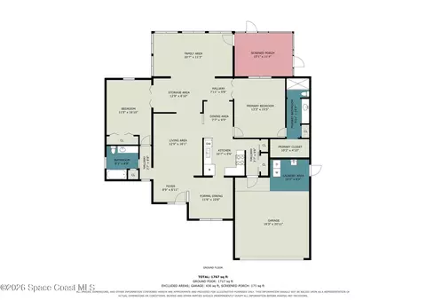 Floorplan - 1309 Pilgrim Ave, Melbourne, FL 32940 photo 1 of 3