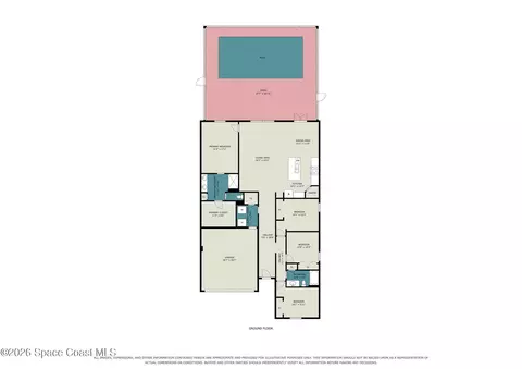 Floorplan - 406 Three Oaks Dr, Edgewater, FL 32141 photo 1 of 1