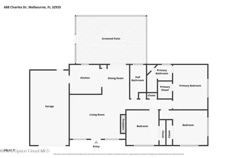 Floorplan - 688 Charles Dr, Melbourne, FL 32935 photo 2 of 2
