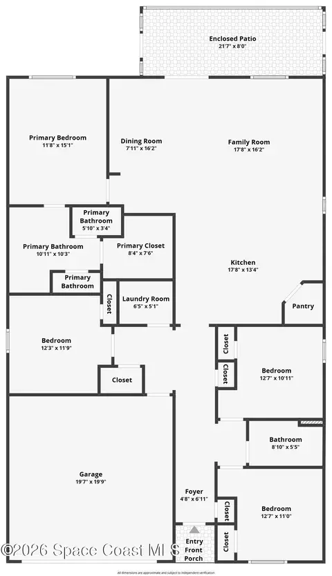Floorplan - 4283 Starling Pl, Mims, FL 32754 photo 1 of 1