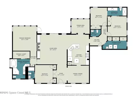 Floorplan - 4405 Brighton Blvd, Mims, FL 32754 photo 1 of 1