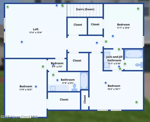 Floorplan - 1613 Leatherback Ln, Saint Cloud, FL 34771 photo 2 of 2