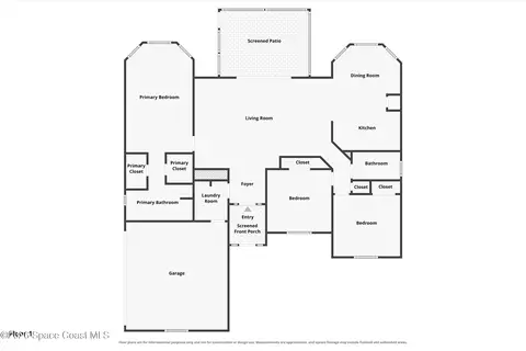 Floorplan - 3695 Laurens Ave, Malabar, FL 32950 photo 1 of 1