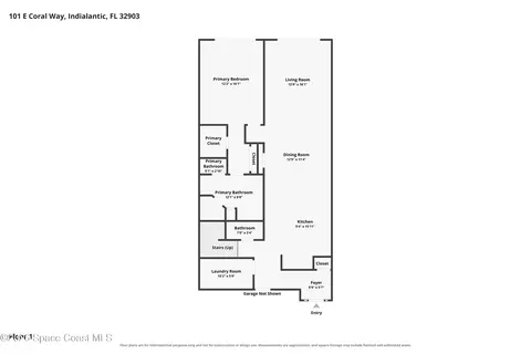 Floorplan - 101 Coral Way E #2, Indialantic, FL 32903 photo 2 of 3
