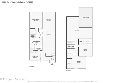 Floorplan - 101 Coral Way E #2, Indialantic, FL 32903 photo 3 of 3
