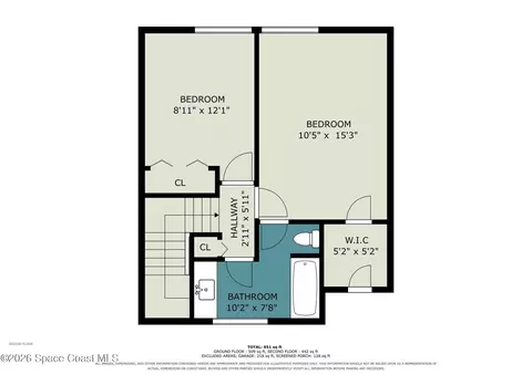 Floorplan - 277 Current Dr #113, Rockledge, FL 32955 photo 6 of 6