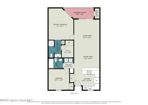 Floorplan - 100 Canebreakers Dr #209, Cocoa, FL 32927 photo 2 of 2