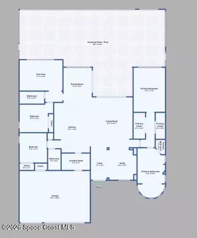 Floorplan - 5337 Kirkwall Cir, Melbourne, FL 32940 photo 1 of 1