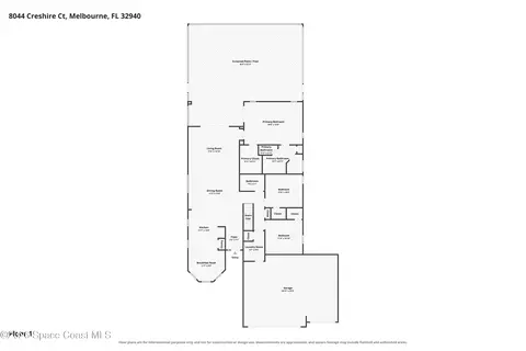 Floorplan - 8044 Creshire Ct, Melbourne, FL 32940 photo 3 of 3