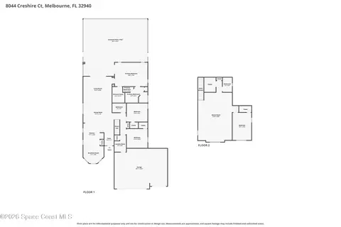Floorplan - 8044 Creshire Ct, Melbourne, FL 32940 photo 1 of 3