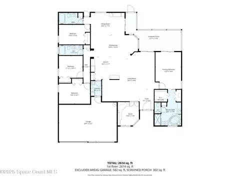 Floorplan - 1630 Wilmington Dr, Melbourne, FL 32940 photo 1 of 1