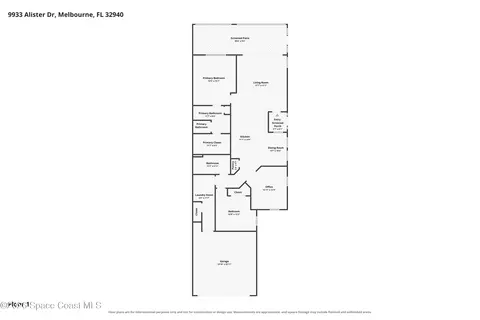 Floorplan - 9933 Alister Dr, Melbourne, FL 32940 photo 1 of 3