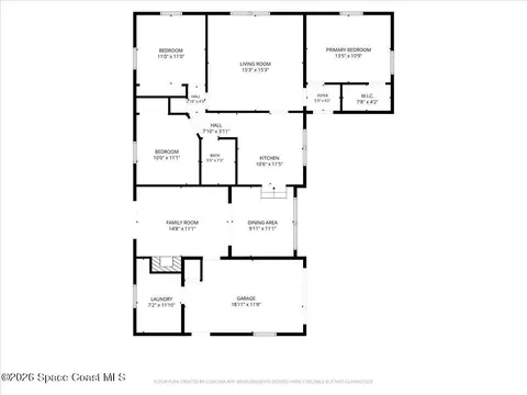 Floorplan - 4110 Pecan St, Mims, FL 32754 photo 1 of 1
