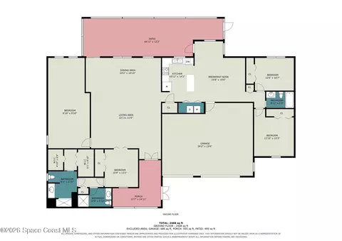 Floorplan - 1360 Pilgrim Ave, Melbourne, FL 32940 photo 2 of 2