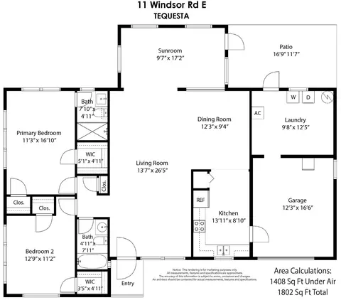 Floorplan - 11 Windsor Rd E, Jupiter, FL 33469 photo 1 of 1