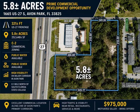 1665 Us 27, Avon Park, FL 33825