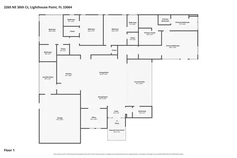 Floorplan - 2265 NE 30th Ct, Lighthouse Point, FL 33064 photo 1 of 1