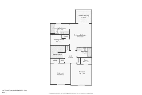 Floorplan - 357 NW 36th Ave, Pompano Beach, FL 33069 photo 2 of 3