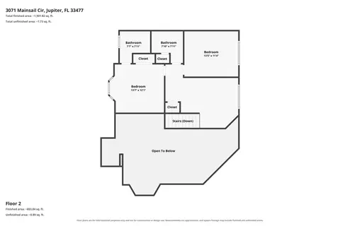 Floorplan - 3071 Mainsail Cir, Jupiter, FL 33477 photo 2 of 2