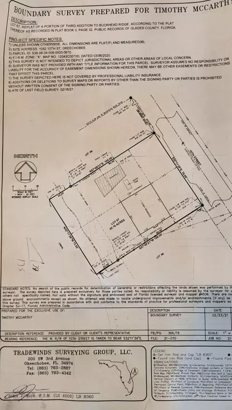 Floorplan - 1052 10th St, Okeechobee, FL 34974 photo 2 of 2