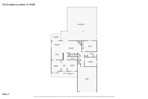 Floorplan - 572 Scrubjay Ln, Jupiter, FL 33458 photo 2 of 3