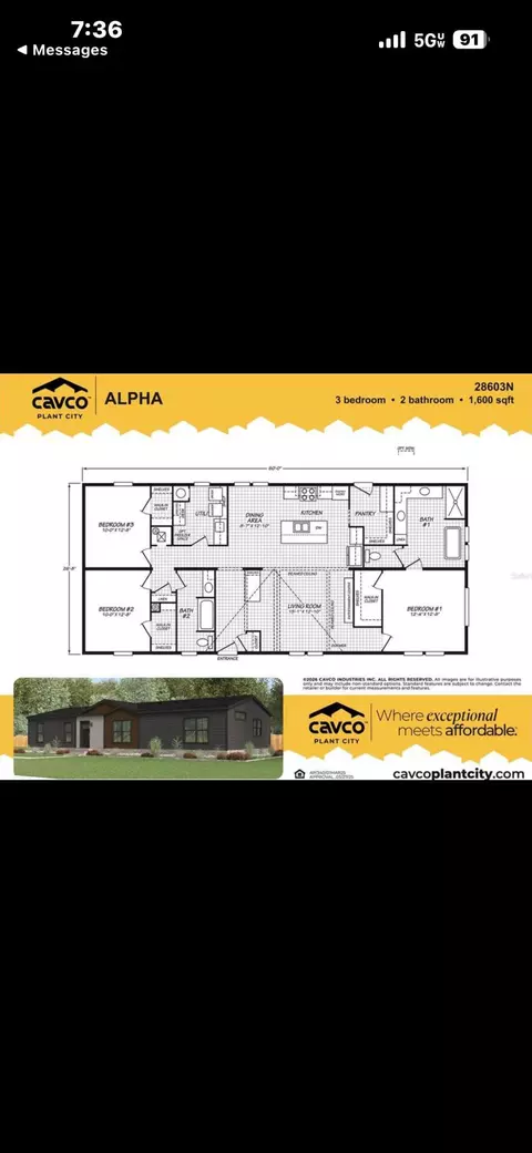 Floorplan - 10305 NE 2nd Ter, Okeechobee, FL 34972 photo 1 of 1