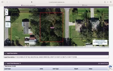 0 N Oak Dr, Kenansville, FL 34739