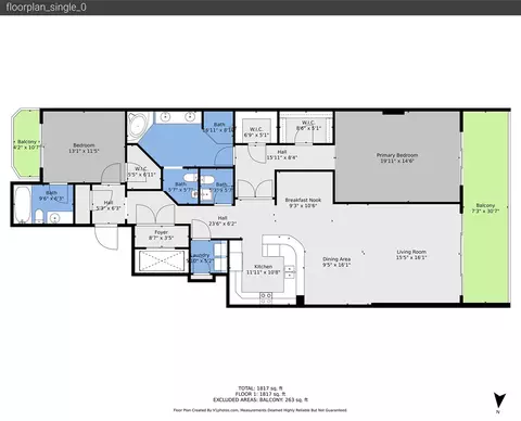 Floorplan - 821 N Riverside Dr #PH2, Pompano Beach, FL 33062 photo 1 of 1