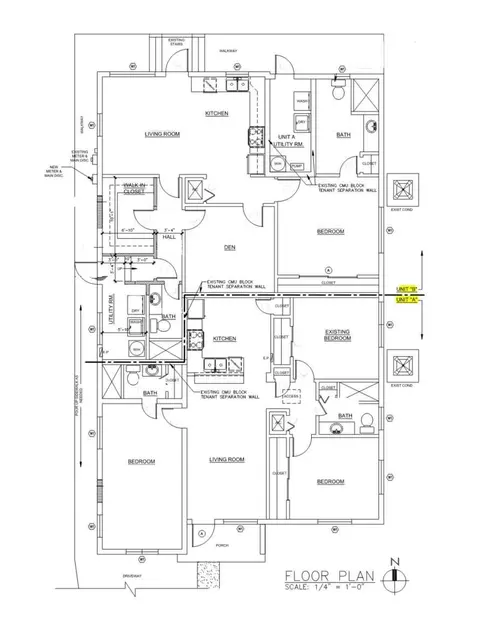 Floorplan - 1935 Fletcher St A B, Hollywood, FL 33020 photo 1 of 2