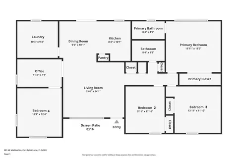 301 NE Midfield Ln, Port Saint Lucie, FL 34983