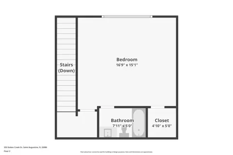 Floorplan - 333 Stokes Creek Dr, Saint Augustine, FL 32095 photo 2 of 3