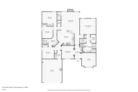 Floorplan - 333 Stokes Creek Dr, Saint Augustine, FL 32095 photo 1 of 3