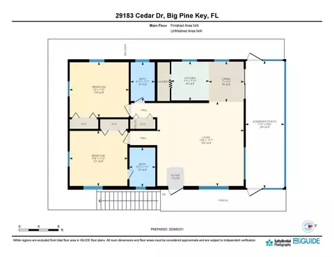 Floorplan - 29183 Cedar Dr, Big Pine Key, FL 33043 photo 1 of 1
