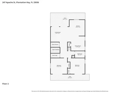 Floorplan - 247 Apache St, Plantation Key, FL 33036 photo 3 of 4