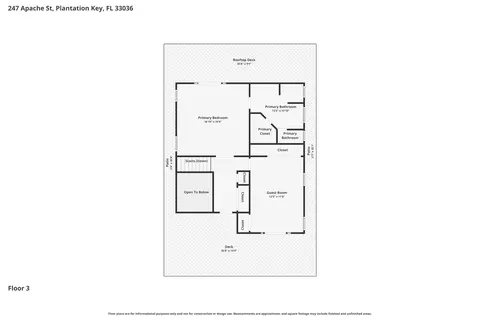 Floorplan - 247 Apache St, Plantation Key, FL 33036 photo 4 of 4