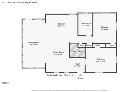 Floorplan - 58121 Morton St, Marathon, FL 33050 photo 2 of 2