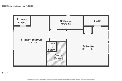 Floorplan - 58121 Morton St, Marathon, FL 33050 photo 1 of 2