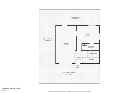 Floorplan - 24 Mutiny Pl, Key Largo, FL 33037 photo 4 of 4