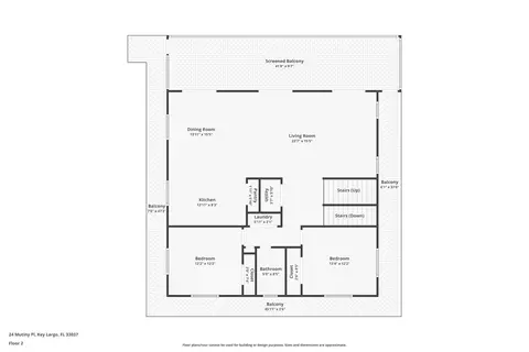 Floorplan - 24 Mutiny Pl, Key Largo, FL 33037 photo 2 of 4