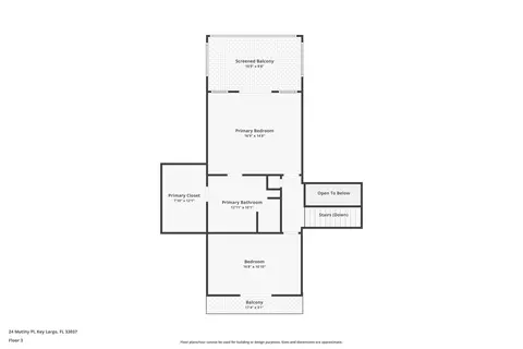 Floorplan - 24 Mutiny Pl, Key Largo, FL 33037 photo 3 of 4