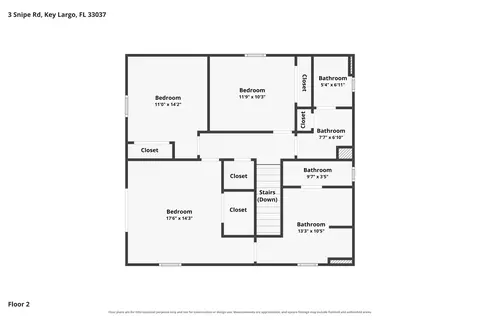 Floorplan - 3 Snipe Rd, Key Largo, FL 33037 photo 3 of 4