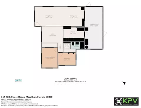 Floorplan - 354 96th Street Ocean St, Marathon, FL 33050 photo 2 of 2