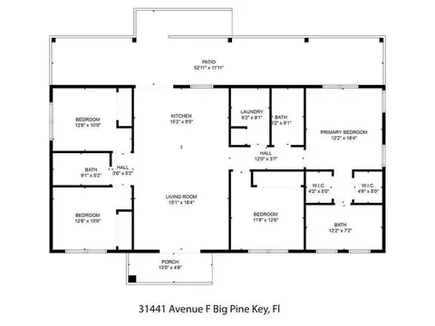 Floorplan - 31441 Avenue F, Big Pine Key, FL 33043 photo 1 of 1
