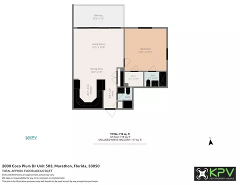 Floorplan - 2000 Coco Plum Dr #503, Marathon, FL 33050 photo 1 of 1