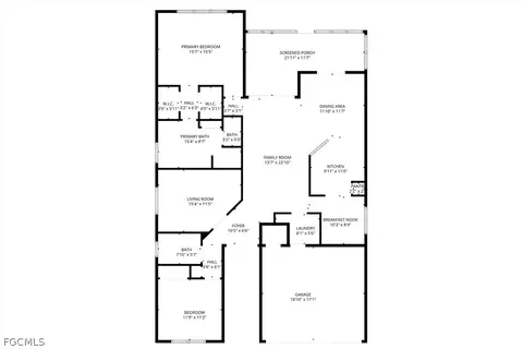 Floorplan - 20091 Ballylee Ct, Estero, FL 33928 photo 1 of 1