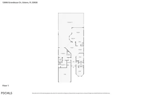 Floorplan - 12606 Grandezza Cir, Estero, FL 33928 photo 1 of 1