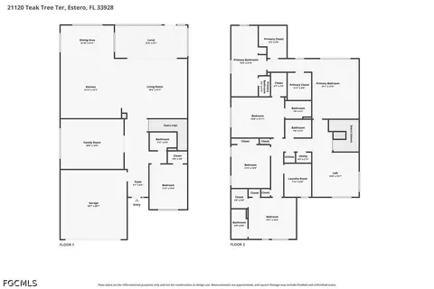 Floorplan - 21120 Teak Tree Ter, Estero, FL 33928 photo 1 of 1
