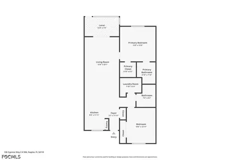 Floorplan - 136 Cypress Way E #4, Naples, FL 34110 photo 1 of 1